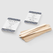 Éventail Carreaux Bleus Mariage Ventilateur de commande de (Non-assemblé)