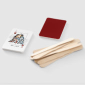 Éventail Carte de couple King Queen (Non-assemblé)