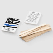 Éventail Carte de prière du policier Cadeaux de diplôme de  (Non-assemblé)