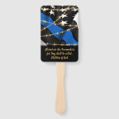 Éventail Carte de prière du policier Diplôme d'application  (Devant)