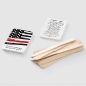 Éventail Carte de prière du pompier Diplôme de pompier (Non-assemblé)