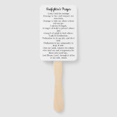 Éventail Carte de prière pompier mince Red Line Graduation (Dos)