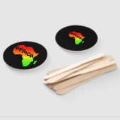 Éventail Carte du continent africain (Non-assemblé)