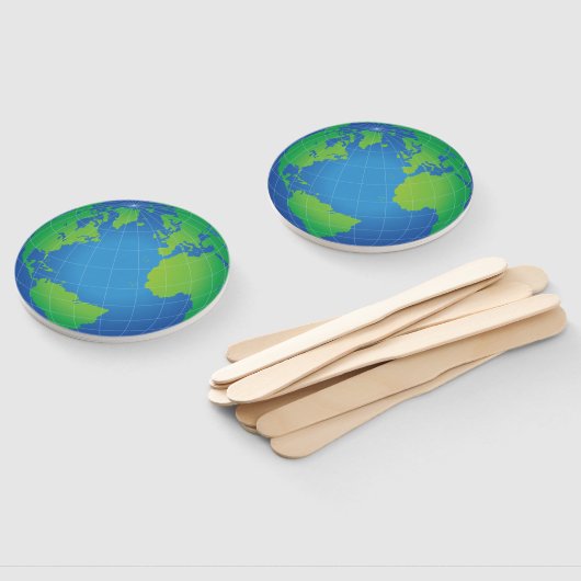 Éventail Carte du monde (Non-assemblé)