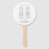 Éventail Carte du monde Thème de voyage Programme de mariag (Dos)