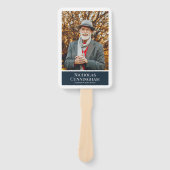 Éventail Carte photo de bloc de couleur moderne du mémorial (Devant)