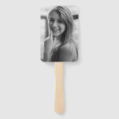 Éventail Carte simple de mortier photo Diplôme moderne (Dos)