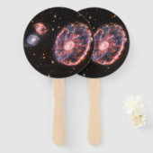 Éventail Cartwheel Galaxy, James Webb Télescope Spatial (Devant et derrière)