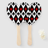 Éventail Casino de jeu Blackjack Card Player Las Vegas (Devant et derrière)