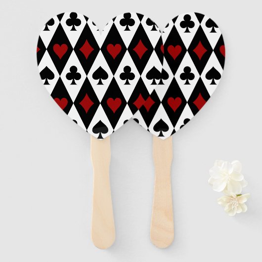 Éventail Casino de jeu Blackjack Card Player Las Vegas (Devant et derrière)