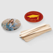 Éventail Casquette de grade Moderne Gradué Photo Cardinal e (Non-assemblé)