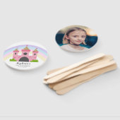 Éventail Castle Princess Fête d'anniversaire fille photo (Non-assemblé)