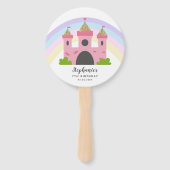 Éventail Castle Princess Fête d'anniversaire fille photo (Devant)