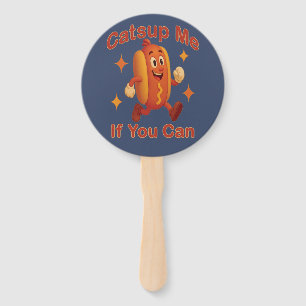 Éventail Catsume-moi si tu peux drôle Hot Dog - Ketchup Pun
