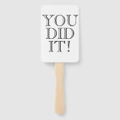 Éventail Célébration de la graduation moderne Gold Photo Bl (Dos)