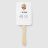 Éventail Célébration de la vie Memorial Programme de photo  (Dos)