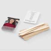 Éventail Célébration de la vie Photo Simple Mémorial Funéra (Non-assemblé)