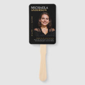 Éventail Célébration moderne de la vie 7-Photo Funeral Prog (Devant)