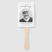 Éventail Célébration Moderne De La Vie Funéraire Photo (Devant)