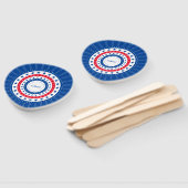 Éventail Célébrez les étoiles rouge, blanc et bleu (Non-assemblé)