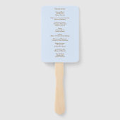 Éventail Cérémonie à la mémoire de Blue Sky Leaves (Dos)