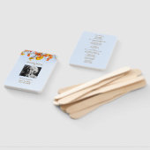 Éventail Cérémonie à la mémoire de Blue Sky Leaves (Non-assemblé)