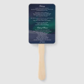 Éventail Cérémonie commémorative du programme funéraire Aur (Dos)