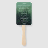 Éventail Cérémonie commémorative du Programme funéraire des (Dos)