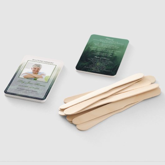 Éventail Cérémonie commémorative du Programme funéraire des (Non-assemblé)