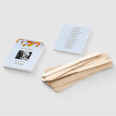 Éventail Cérémonie d'Adieu en la Mémoire de Blue Sky Leaves (Non-assemblé)