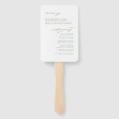 Éventail Cérémonie d'aquarelle du Mariage fleur sauvage Fus (Dos)