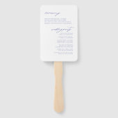 Éventail Cérémonie d'aquarelle du Mariage fleur sauvage Per (Dos)