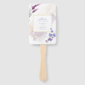 Éventail Cérémonie d'aquarelle du Mariage fleur sauvage Per (Devant)