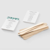 Éventail Cérémonie de mariage aux feuilles verdoyantes sarc (Non-assemblé)