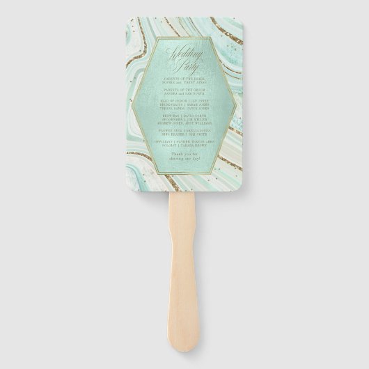 Éventail Cérémonie de Mariage d'agent Abstraite Monnaie ID8 (Dos)