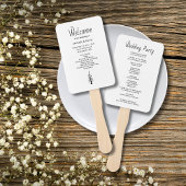 Éventail Cérémonie de Mariage Décontracté Rustique Boho