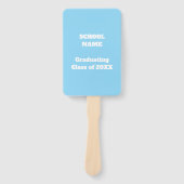 Éventail Cérémonie de remise des diplômes Programme d'invit (Devant)