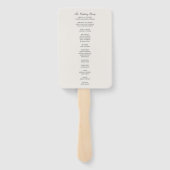 Éventail Cérémonie du Mariage Floral Elegance Peach Blush S (Dos)