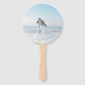 Éventail Cérémonie du Mariage photo avant et arrière (Dos)