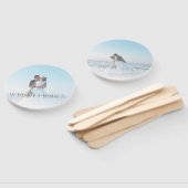 Éventail Cérémonie du Mariage photo avant et arrière (Non-assemblé)