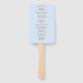 Éventail Cérémonie en mémoire de Blue Sky Leaves (Dos)