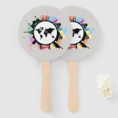 Éventail C'est le temps de déplacement (Devant et derrière)