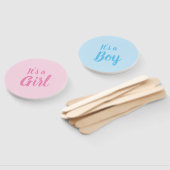 Éventail C'est une fille, c'est un garçon baby shower que r (Non-assemblé)