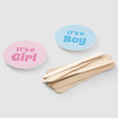 Éventail C'est une fille, c'est un garçon baby shower que r (Non-assemblé)