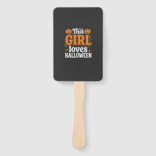 Éventail Cette fille adore la typographie Halloween SVG Des