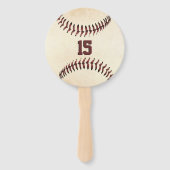 Éventail Chaînes de baseball rustiques Photo personnalisée (Devant)