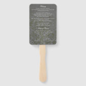 Éventail Champ de fleurs dans Love Mémoire Funeral Programm (Dos)