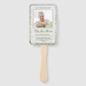 Éventail Champ de fleurs dans Love Mémoire Funeral Programm (Devant)