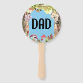 Éventail champignon bois forêt Baby shower Jeu (Dos)