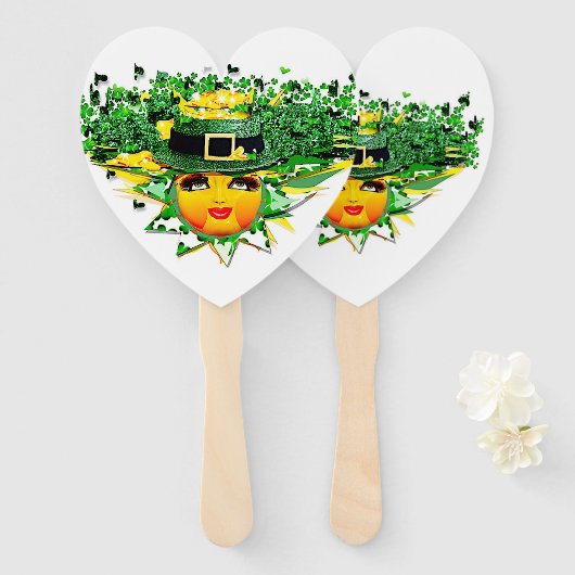 ÉVENTAIL CHANCE SOLEIL ! (Devant et derrière)